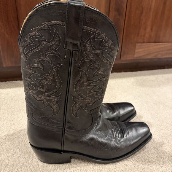 EUC Moonshine Spirit Men\'s Mad Cat Western Black Leather Boots Size 11 D main image 8
